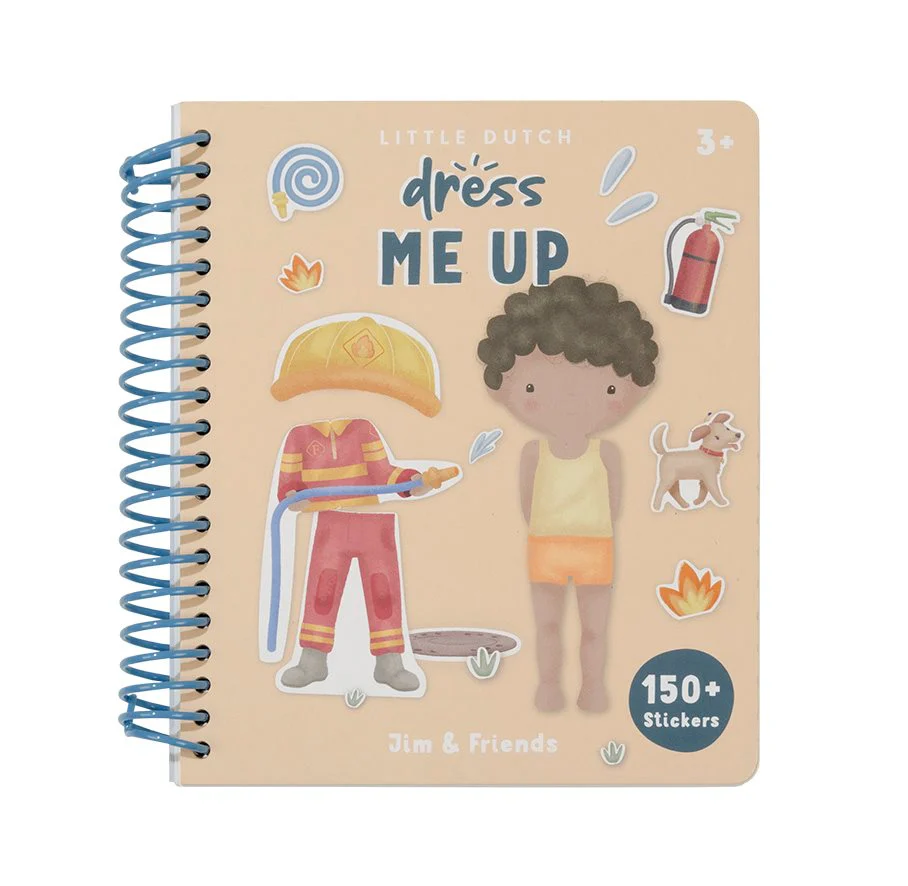 Aankleed- en stickerboek Jim & Friends