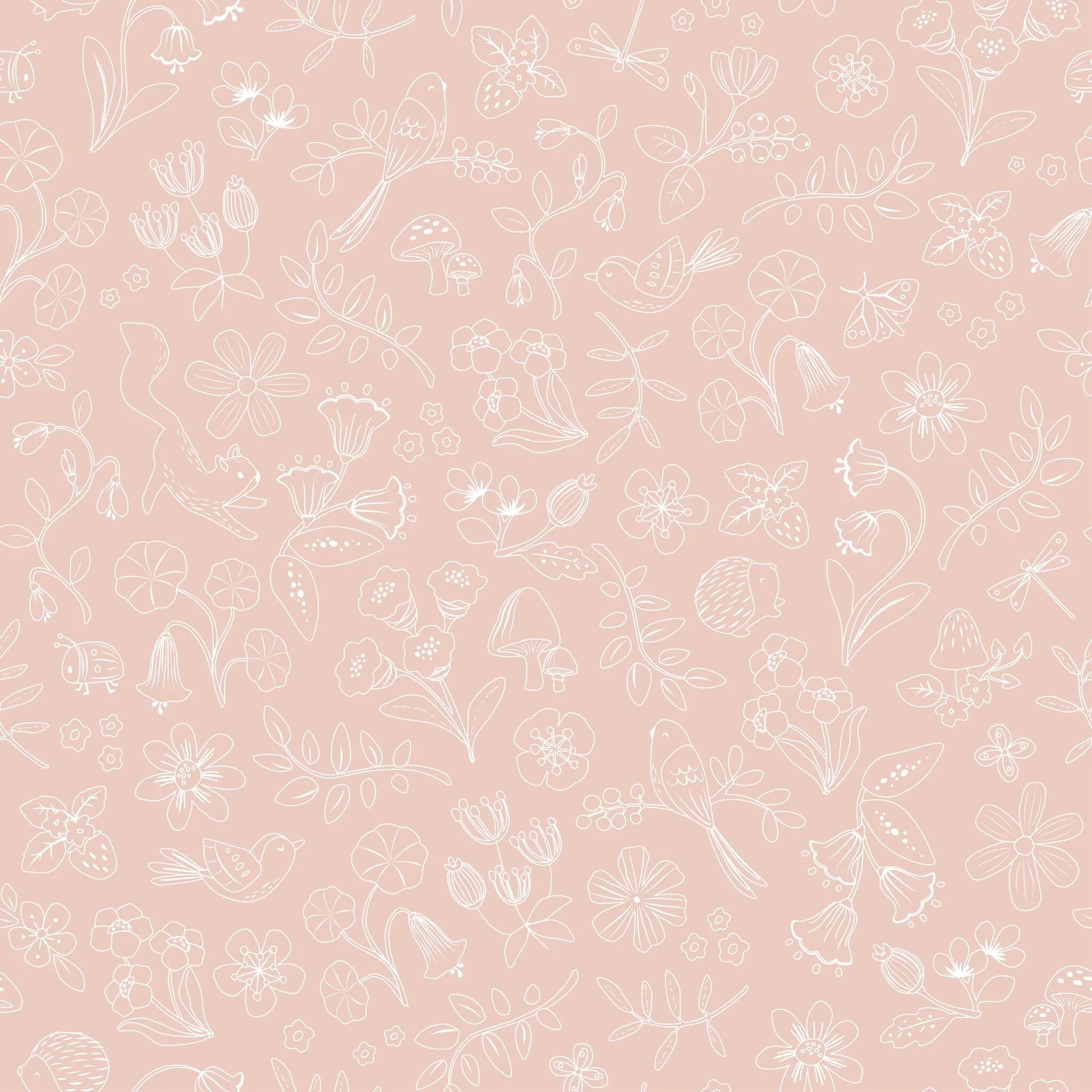 Behangstaal vliesbehang – Roze – Fairy Friends – Fairy Wonder