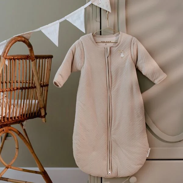 Slaapzak winter – Beige – Maat 70 cm – Newborn Naturals – Little Goose – Image 5