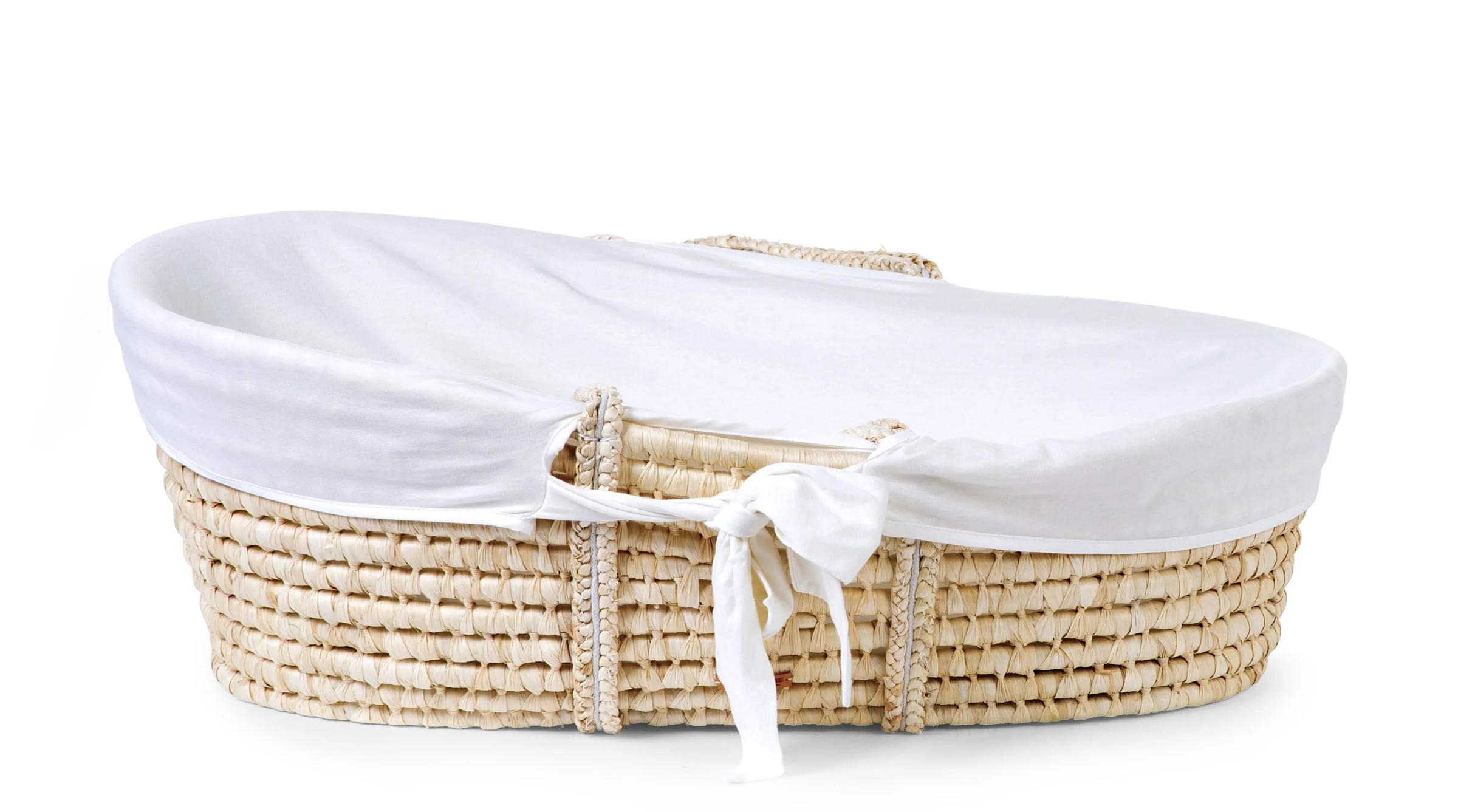 Couffin Moïse avec matelas et habillage jersey écru