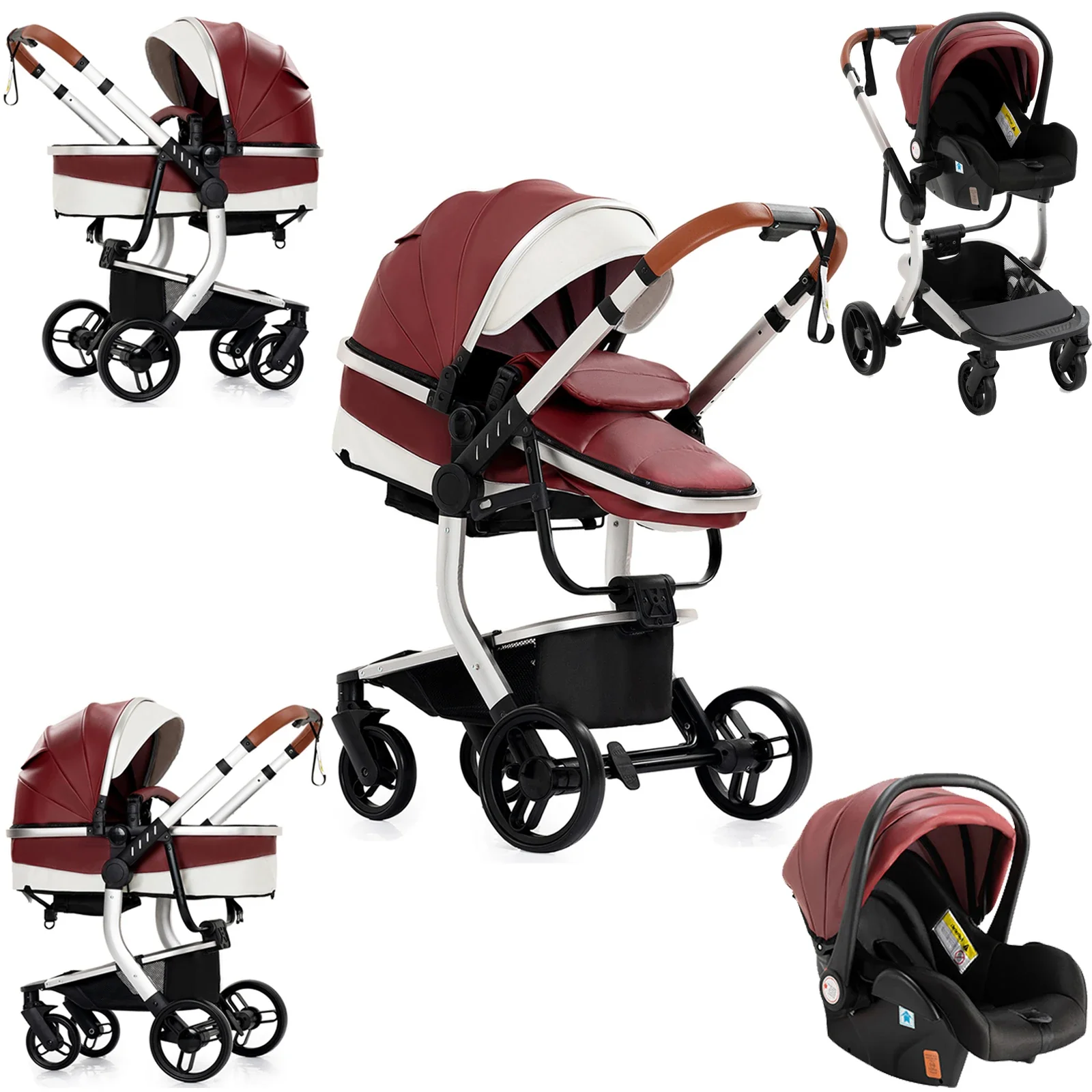 Poussette pour bébé Cuir – Image 5