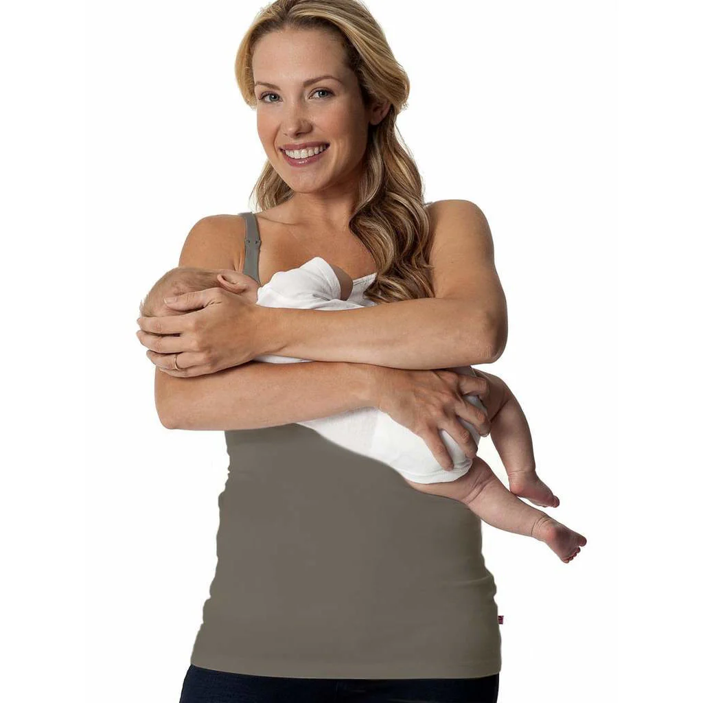 Top d'allaitement long Glamourmom® avec soutien-gorge intégré - Bretelles larges - B4 – Image 7