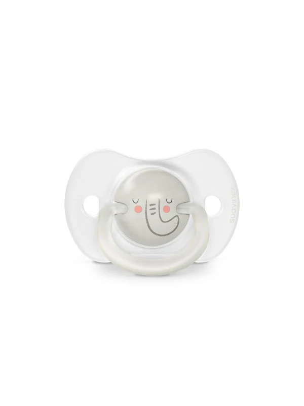 Lot de 2 sucettes Night & Day 0-6m Elephant – Image 2